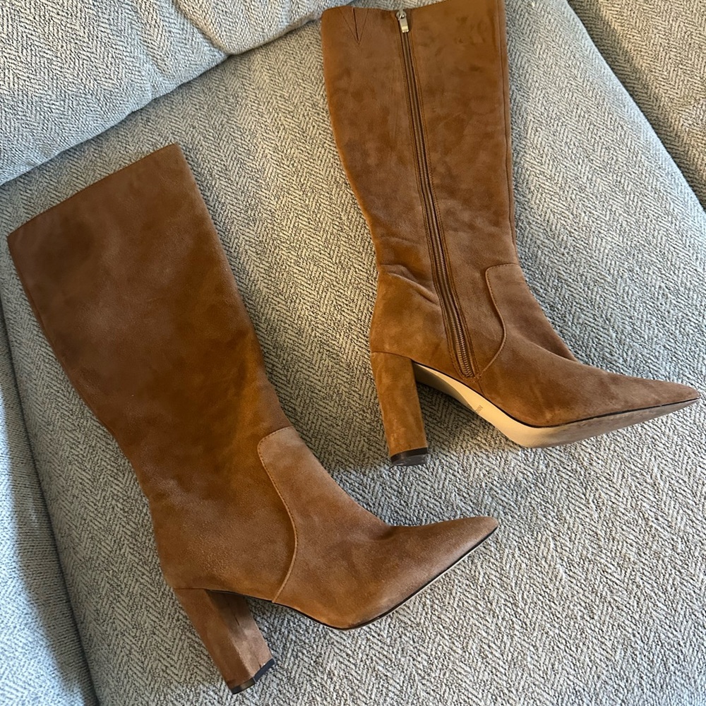 Nine West Camel Suede Boots